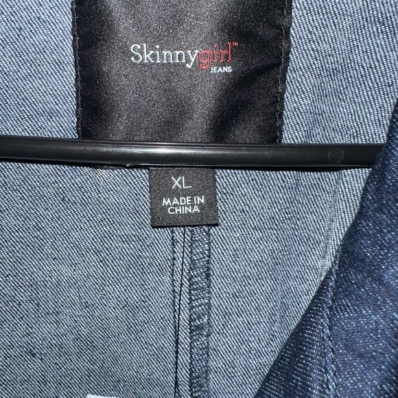 Skinnygirl Denim Trench Coat - Picture 3 of 9